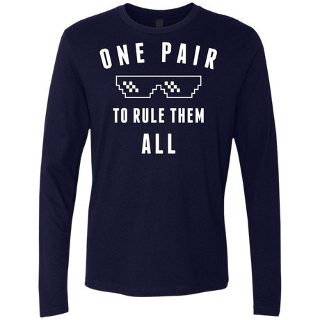 T-Shirts Midnight Navy / Small One pair Men's Premium Long Sleeve