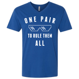 T-Shirts Royal / X-Small One pair Men's Premium V-Neck