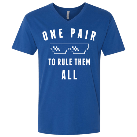 T-Shirts Royal / X-Small One pair Men's Premium V-Neck