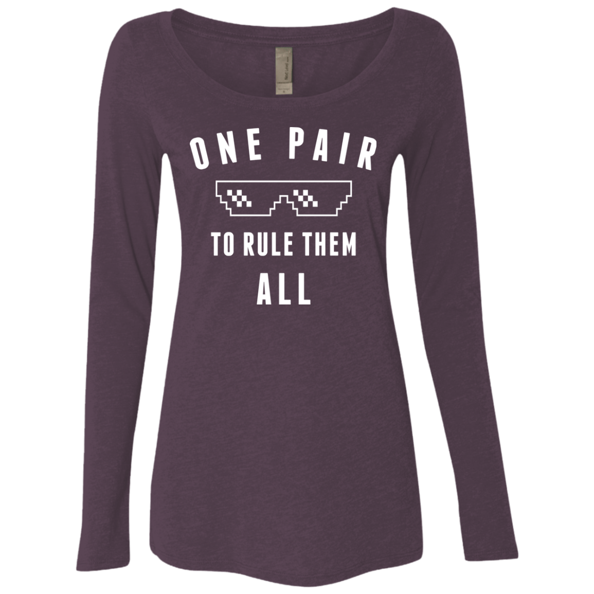 T-Shirts Vintage Purple / Small One pair Women's Triblend Long Sleeve Shirt