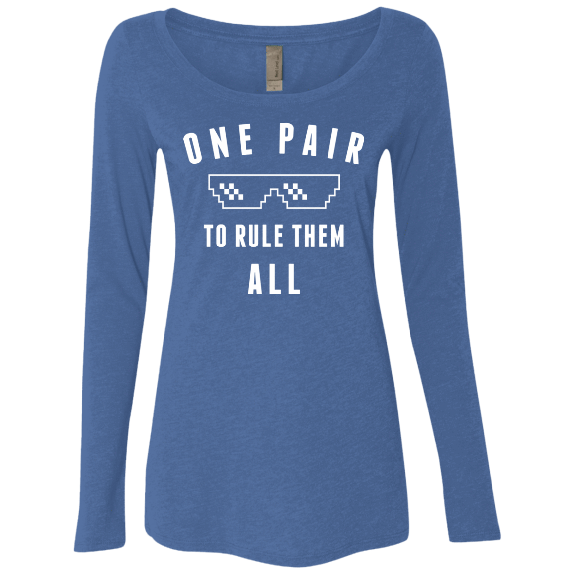 T-Shirts Vintage Royal / Small One pair Women's Triblend Long Sleeve Shirt