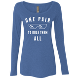 T-Shirts Vintage Royal / Small One pair Women's Triblend Long Sleeve Shirt