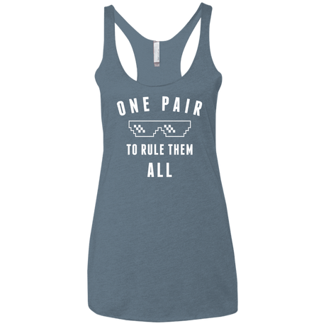 T-Shirts Indigo / X-Small One pair Women's Triblend Racerback Tank