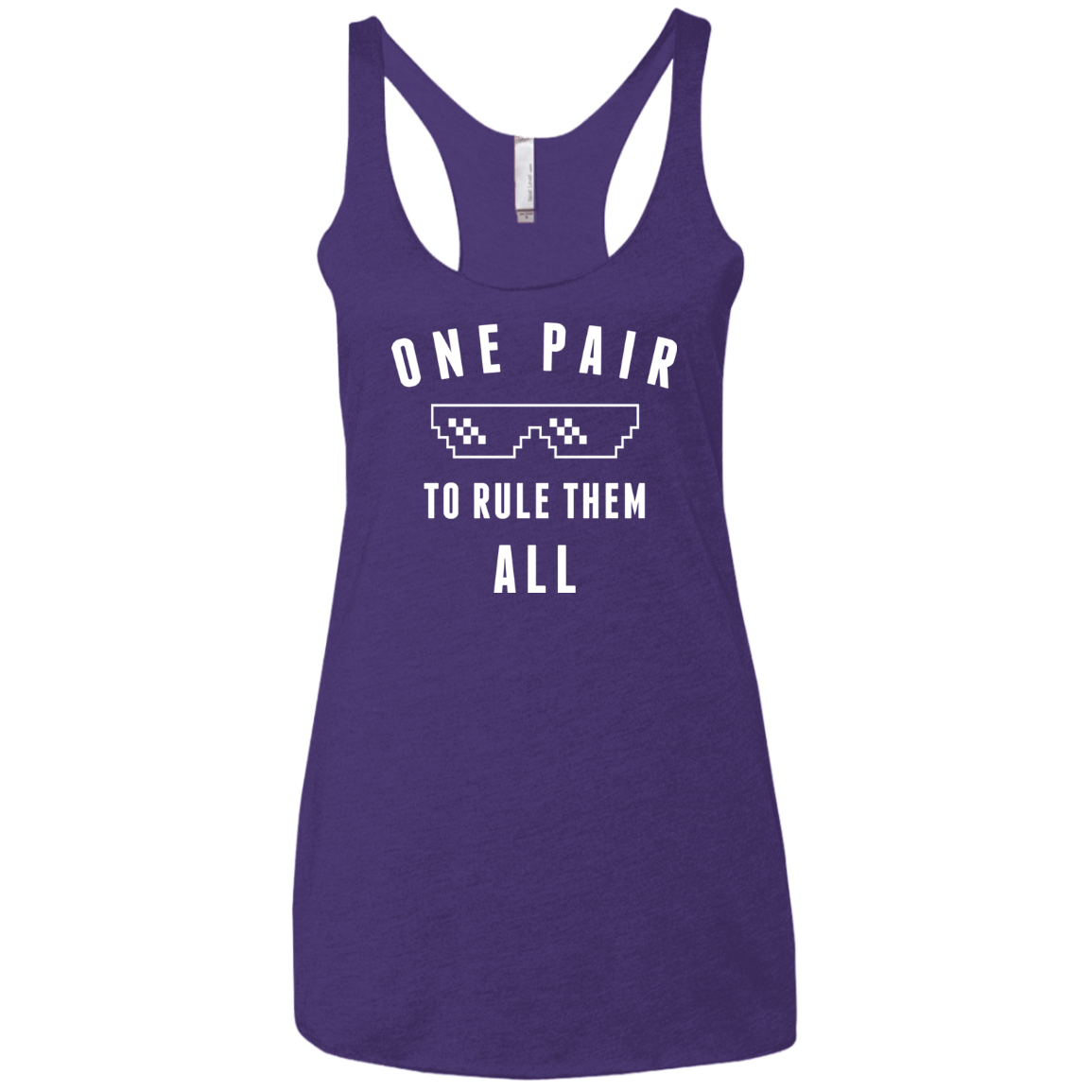 T-Shirts Purple / X-Small One pair Women's Triblend Racerback Tank