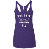 T-Shirts Purple / X-Small One pair Women's Triblend Racerback Tank