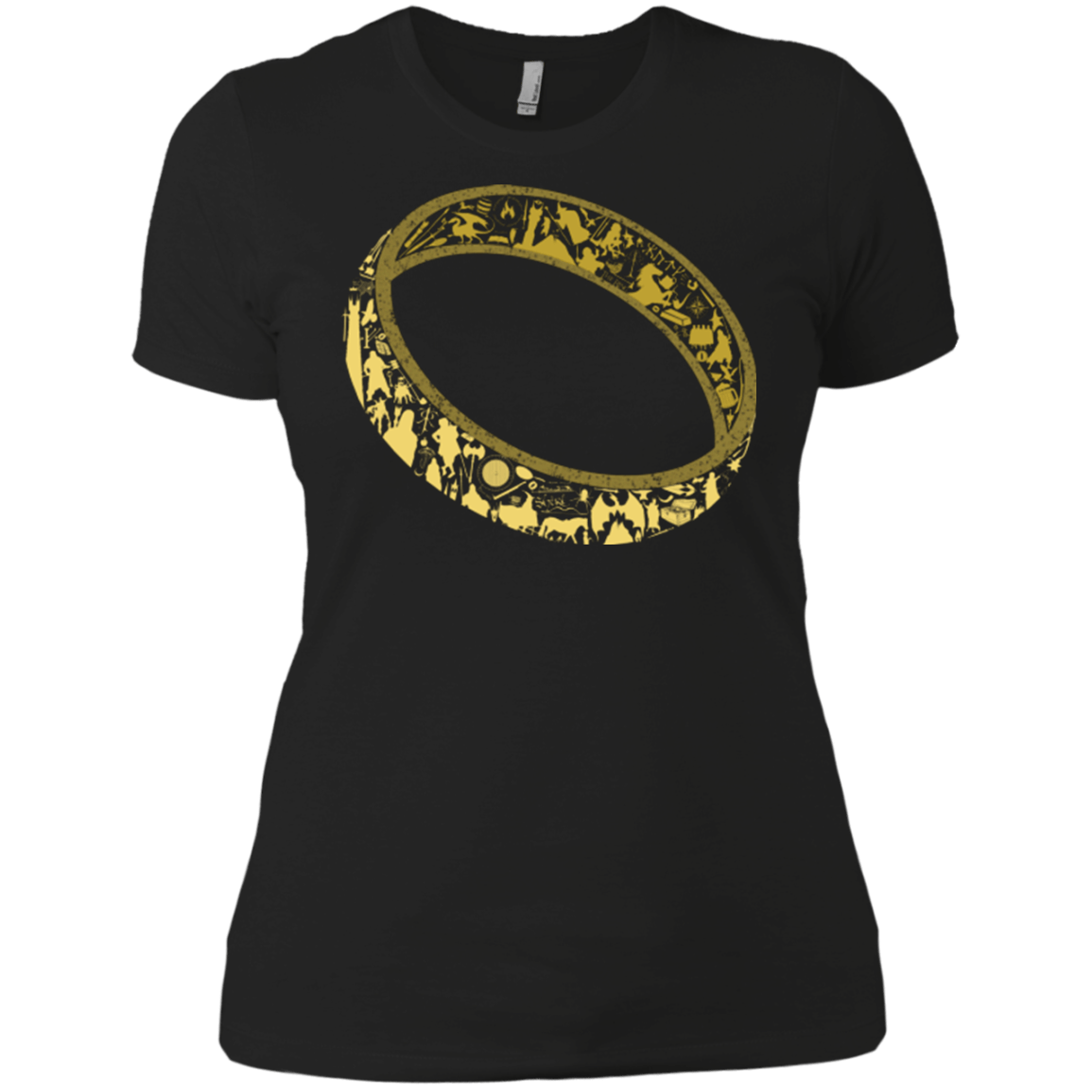 T-Shirts Black / X-Small One Ring Women's Premium T-Shirt
