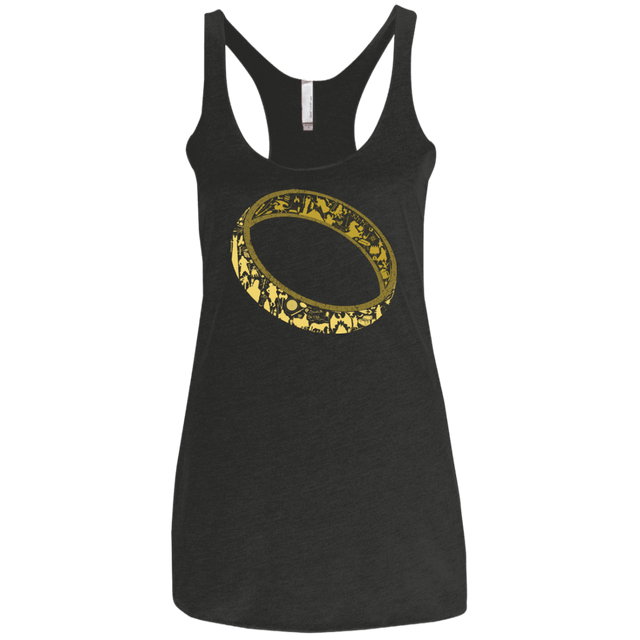 T-Shirts Vintage Black / X-Small One Ring Women's Triblend Racerback Tank