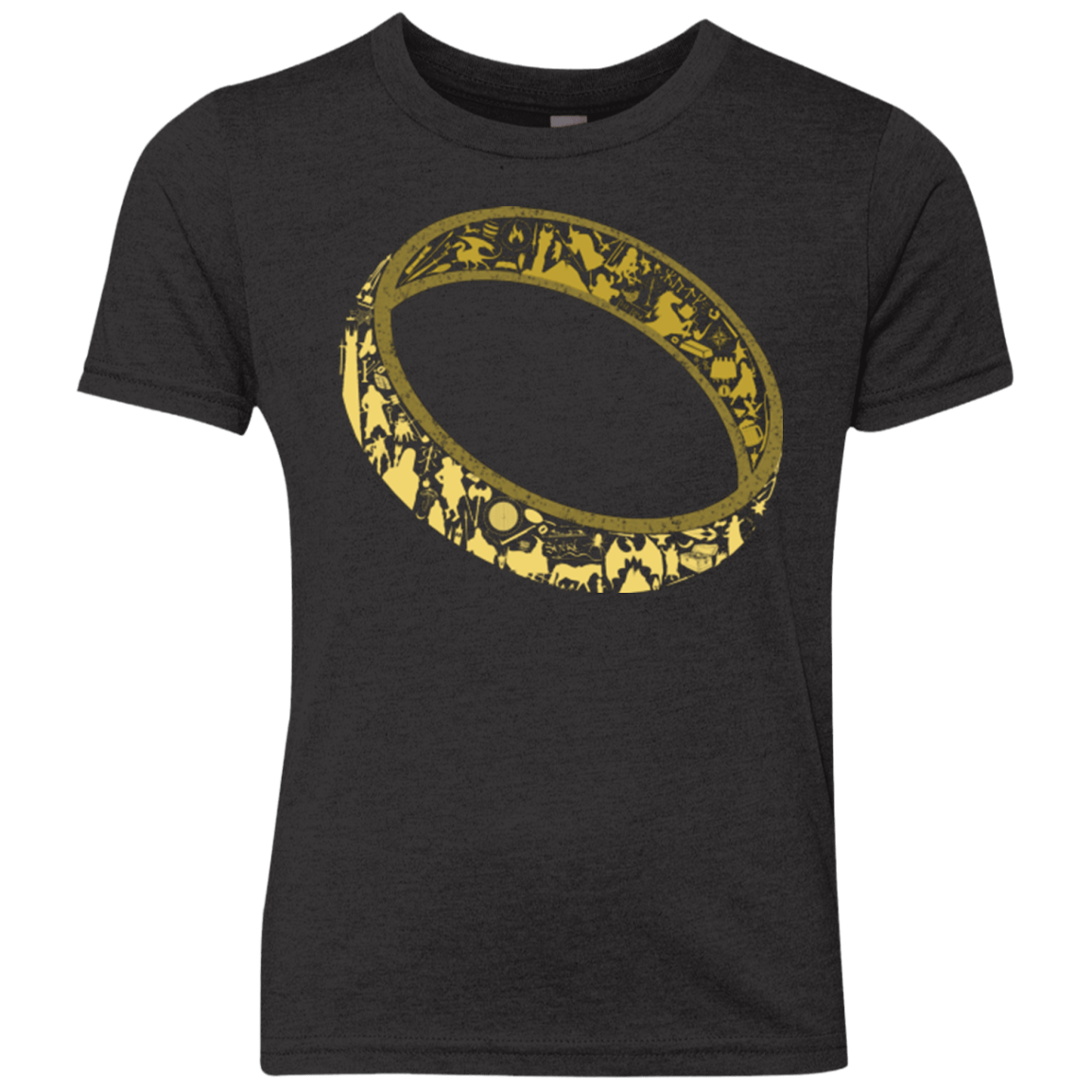 T-Shirts Vintage Black / YXS One Ring Youth Triblend T-Shirt