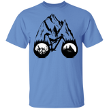 T-Shirts Carolina Blue / S One With Nature Mountain Bike T-Shirt