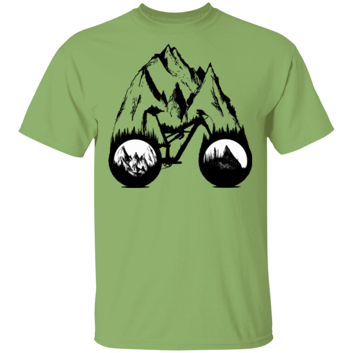 T-Shirts Kiwi / S One With Nature Mountain Bike T-Shirt