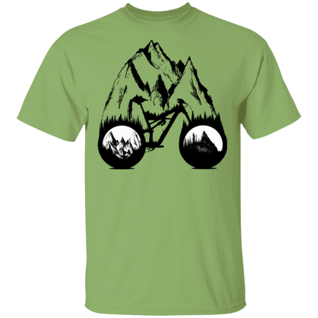 T-Shirts Kiwi / S One With Nature Mountain Bike T-Shirt