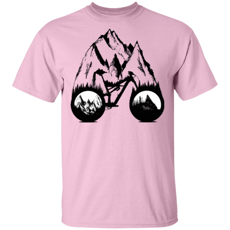 T-Shirts Light Pink / S One With Nature Mountain Bike T-Shirt