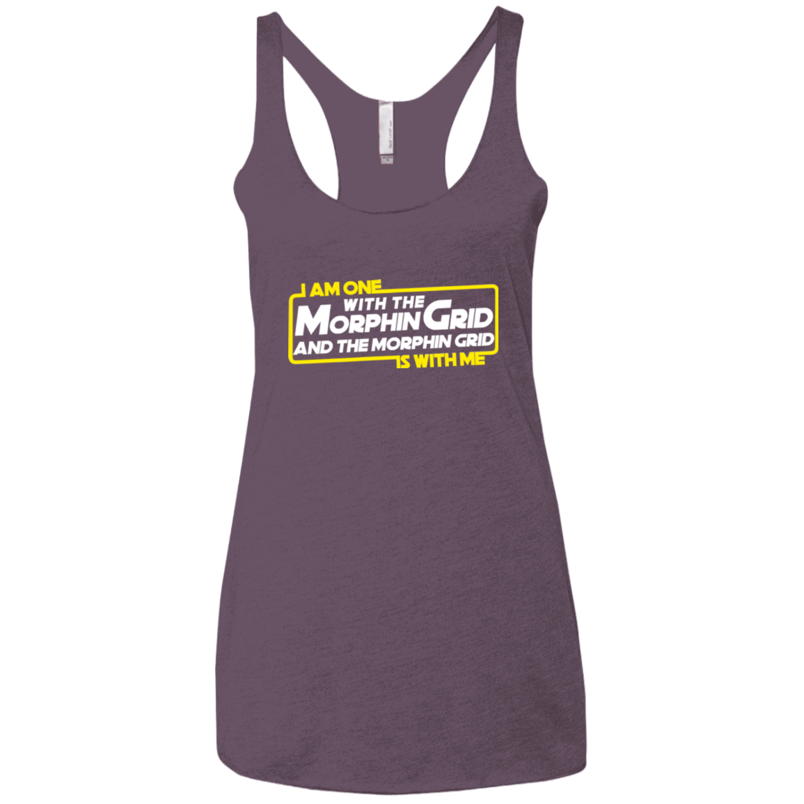 T-Shirts Vintage Purple / X-Small One With The Women's Triblend Racerback Tank