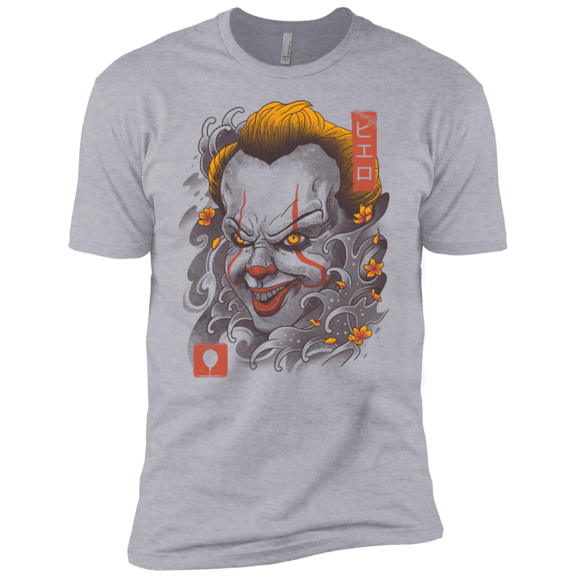 T-Shirts Heather Grey / YXS Oni Clown Mask Boys Premium T-Shirt