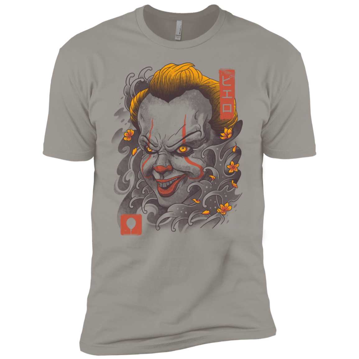T-Shirts Light Grey / YXS Oni Clown Mask Boys Premium T-Shirt