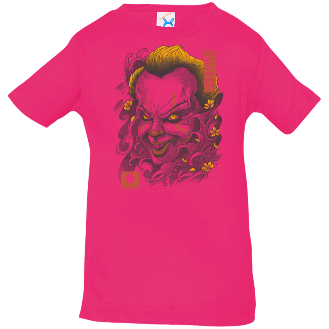 T-Shirts Hot Pink / 6 Months Oni Clown Mask Infant Premium T-Shirt