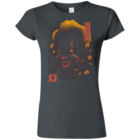 T-Shirts Charcoal / S Oni Clown Mask Junior Slimmer-Fit T-Shirt
