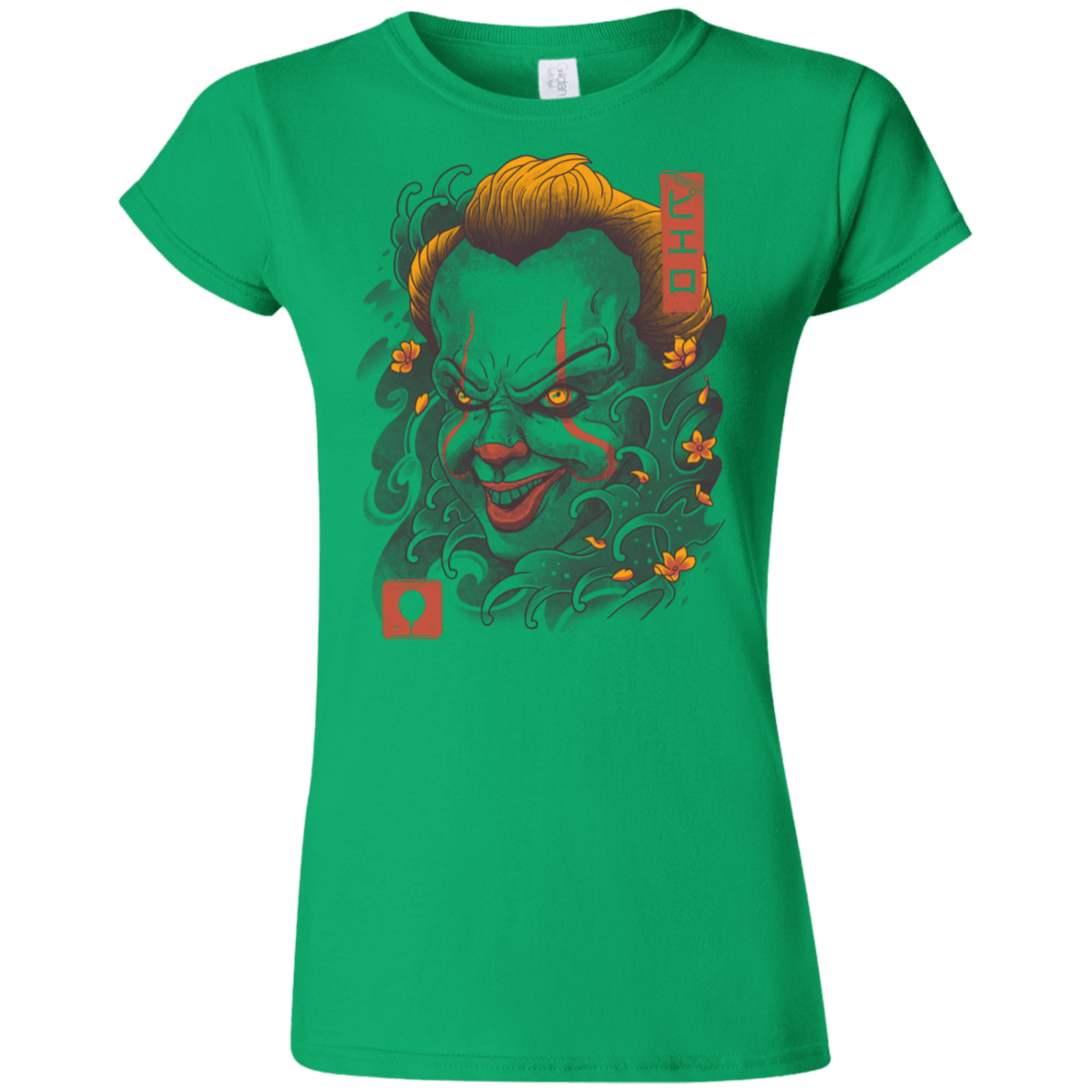 T-Shirts Irish Green / S Oni Clown Mask Junior Slimmer-Fit T-Shirt