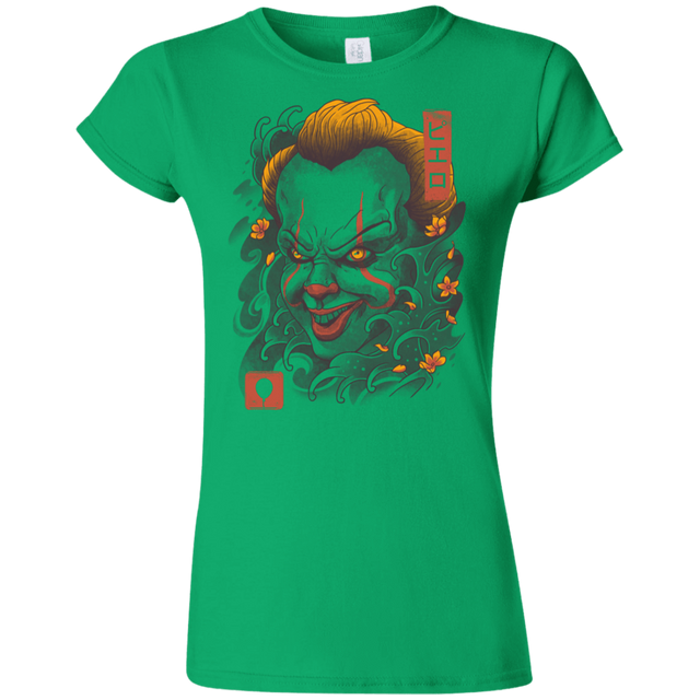 T-Shirts Irish Green / S Oni Clown Mask Junior Slimmer-Fit T-Shirt