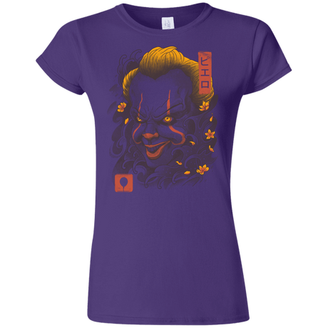 T-Shirts Purple / S Oni Clown Mask Junior Slimmer-Fit T-Shirt