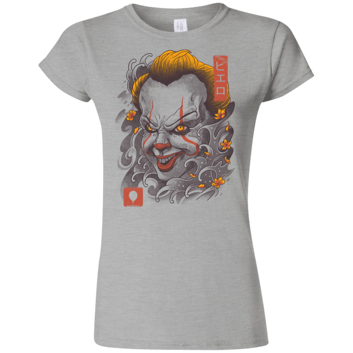 T-Shirts Sport Grey / S Oni Clown Mask Junior Slimmer-Fit T-Shirt