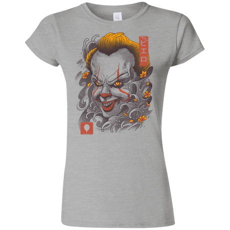 T-Shirts Sport Grey / S Oni Clown Mask Junior Slimmer-Fit T-Shirt