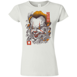 T-Shirts White / S Oni Clown Mask Junior Slimmer-Fit T-Shirt