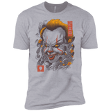 T-Shirts Heather Grey / X-Small Oni Clown Mask Men's Premium T-Shirt