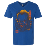 T-Shirts Royal / X-Small Oni Clown Mask Men's Premium V-Neck