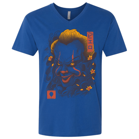 T-Shirts Royal / X-Small Oni Clown Mask Men's Premium V-Neck