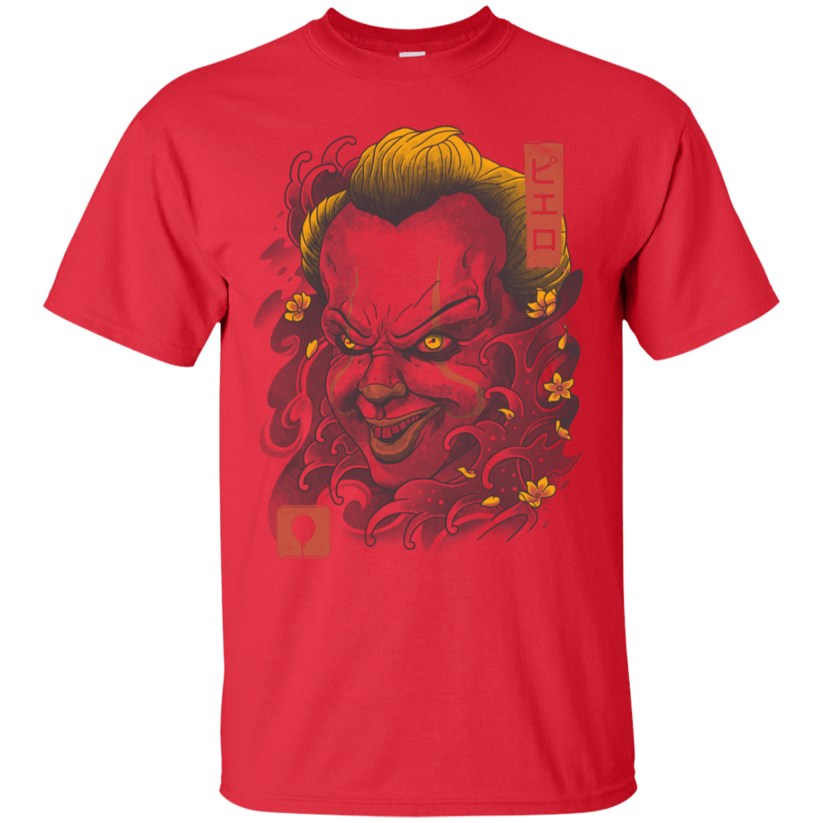 T-Shirts Red / S Oni Clown Mask T-Shirt