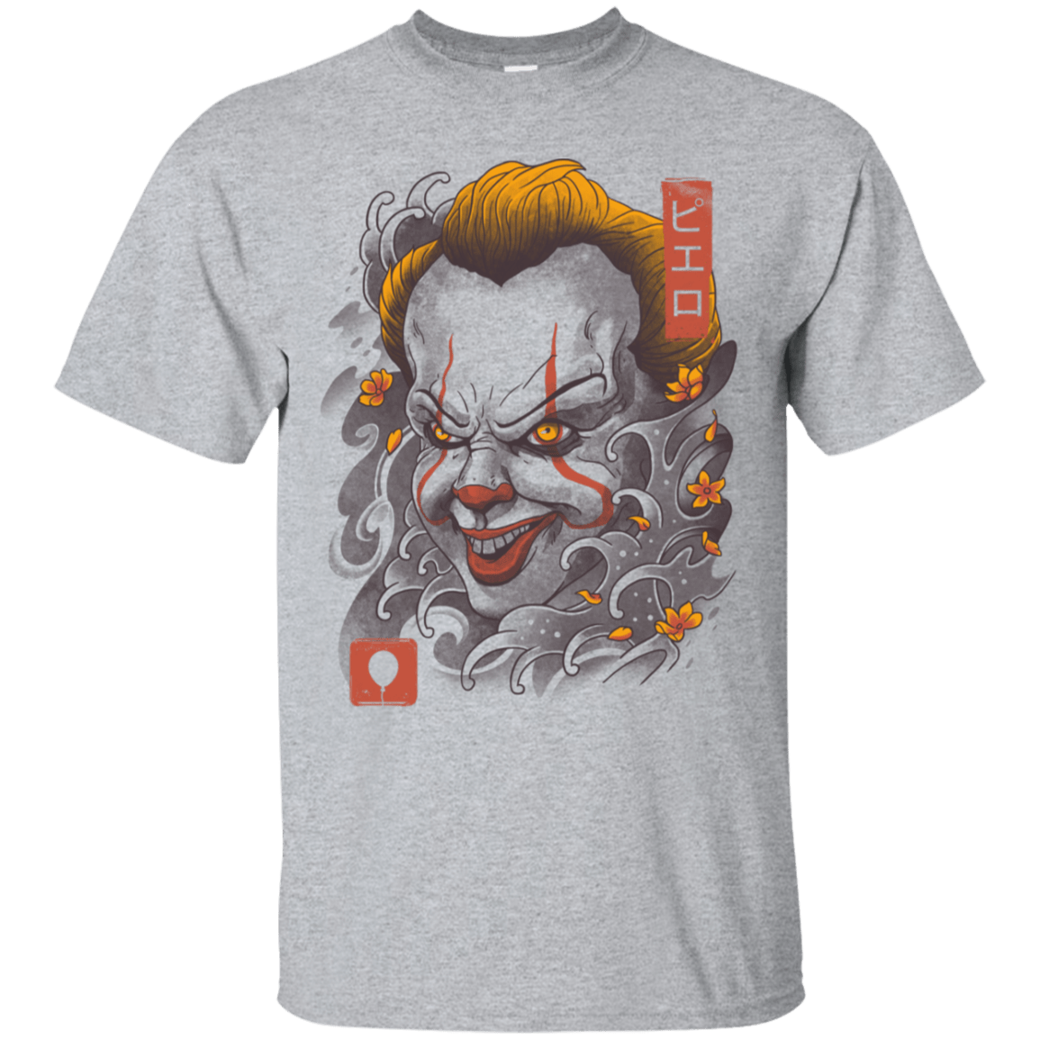 T-Shirts Sport Grey / S Oni Clown Mask T-Shirt