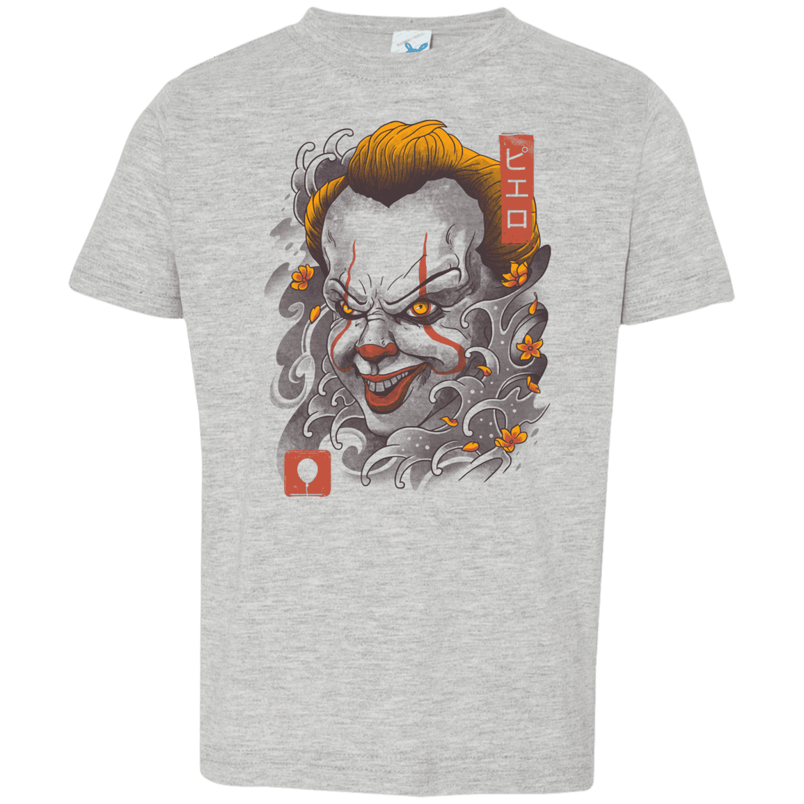 T-Shirts Heather Grey / 2T Oni Clown Mask Toddler Premium T-Shirt