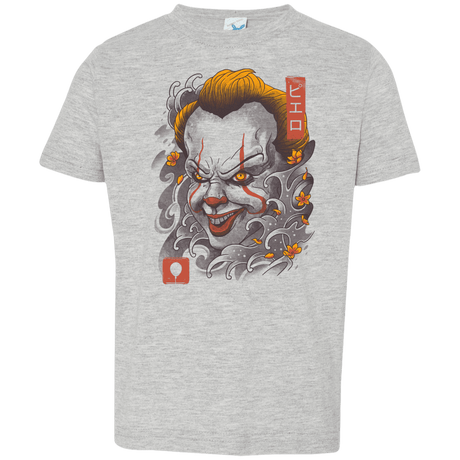 T-Shirts Heather Grey / 2T Oni Clown Mask Toddler Premium T-Shirt