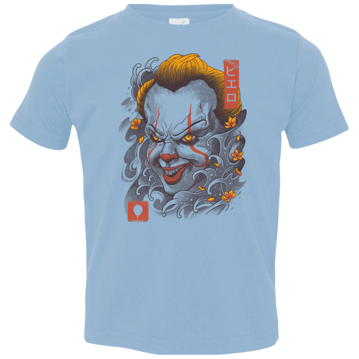 T-Shirts Light Blue / 2T Oni Clown Mask Toddler Premium T-Shirt