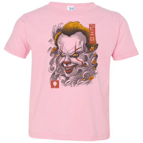 T-Shirts Pink / 2T Oni Clown Mask Toddler Premium T-Shirt