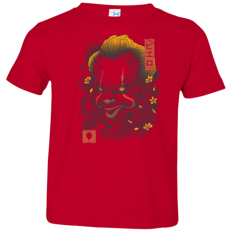 T-Shirts Red / 2T Oni Clown Mask Toddler Premium T-Shirt