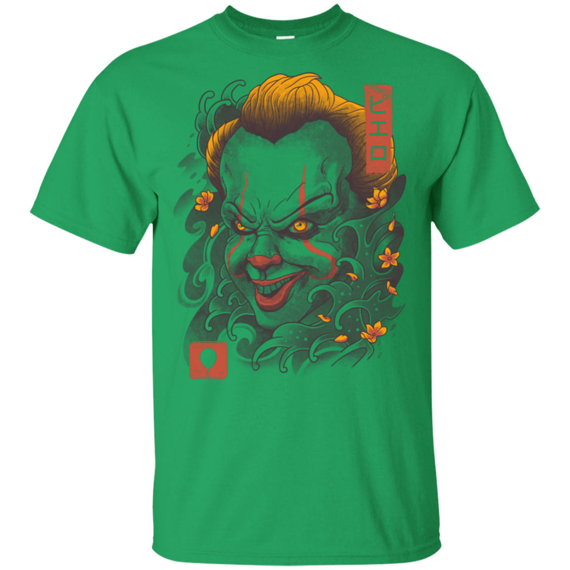 T-Shirts Irish Green / YXS Oni Clown Mask Youth T-Shirt