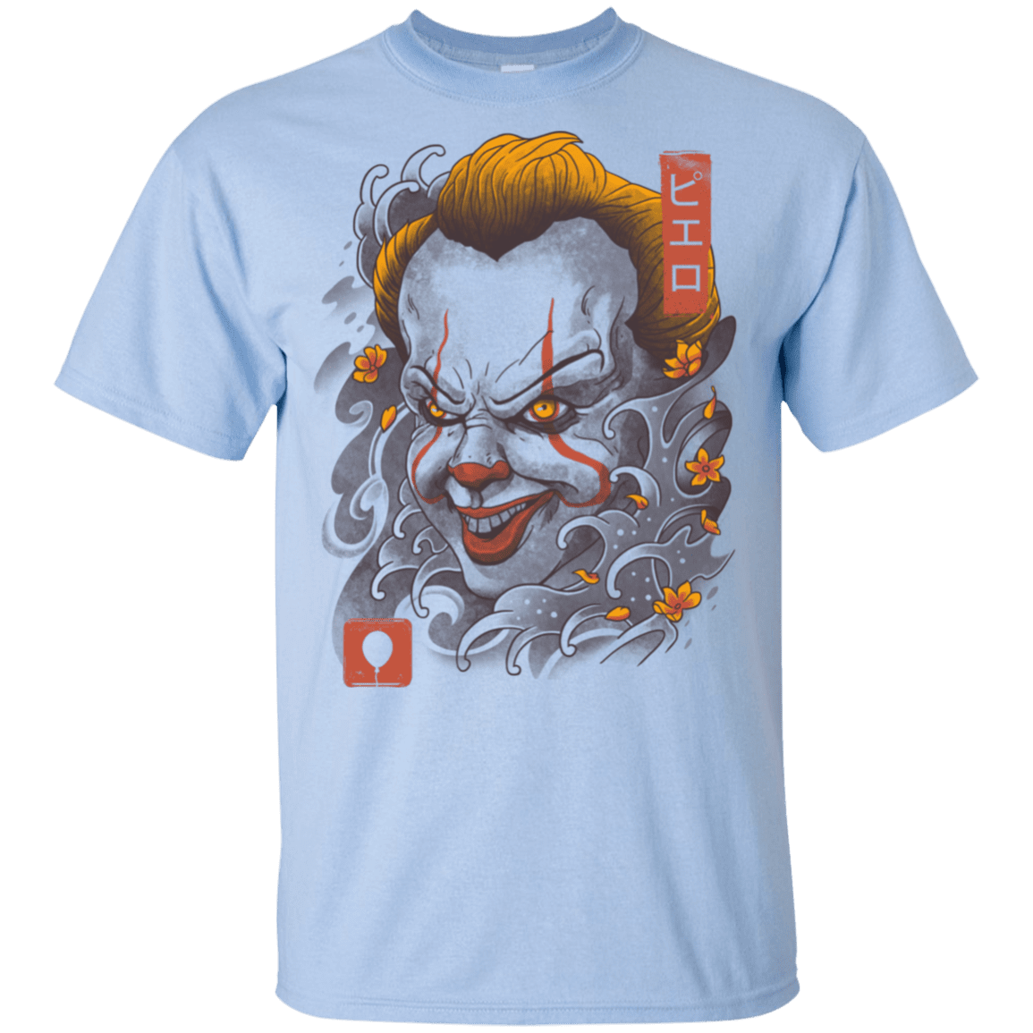 T-Shirts Light Blue / YXS Oni Clown Mask Youth T-Shirt