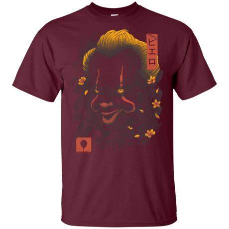 T-Shirts Maroon / YXS Oni Clown Mask Youth T-Shirt