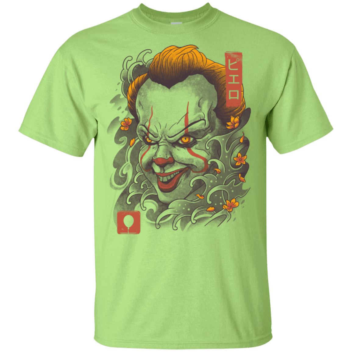 T-Shirts Mint Green / YXS Oni Clown Mask Youth T-Shirt