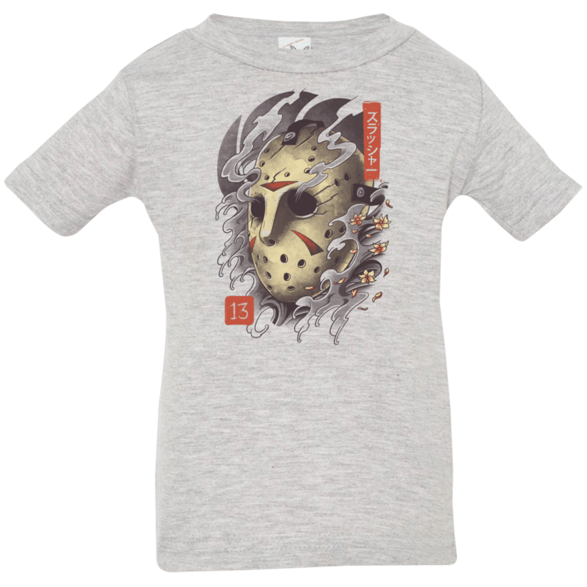 T-Shirts Heather Grey / 6 Months Oni Jason Mask Infant Premium T-Shirt