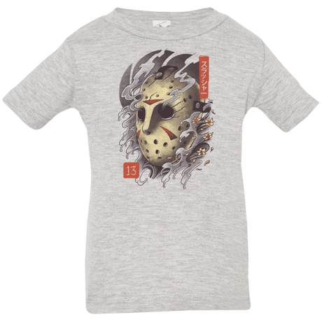 T-Shirts Heather Grey / 6 Months Oni Jason Mask Infant Premium T-Shirt