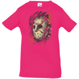 T-Shirts Hot Pink / 6 Months Oni Jason Mask Infant Premium T-Shirt