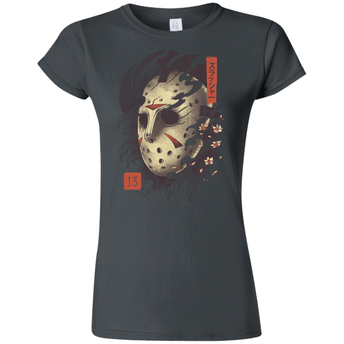 T-Shirts Charcoal / S Oni Jason Mask Junior Slimmer-Fit T-Shirt