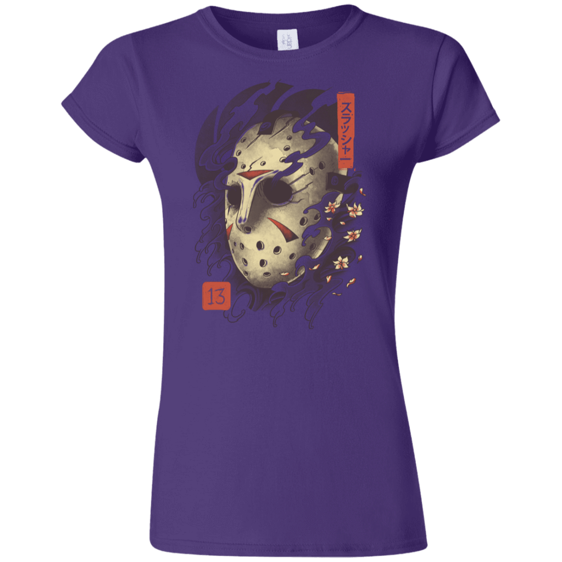 T-Shirts Purple / S Oni Jason Mask Junior Slimmer-Fit T-Shirt