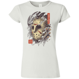 T-Shirts White / S Oni Jason Mask Junior Slimmer-Fit T-Shirt