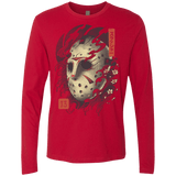 T-Shirts Red / S Oni Jason Mask Men's Premium Long Sleeve