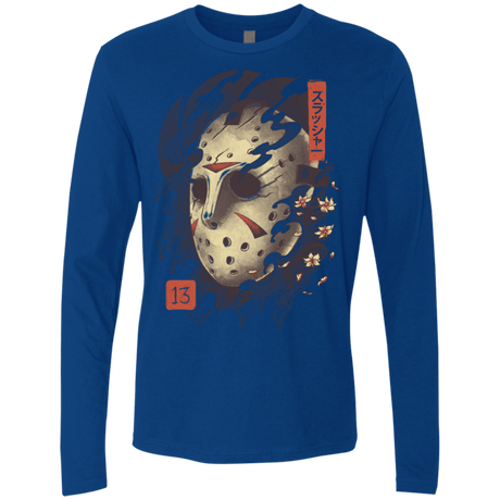 T-Shirts Royal / S Oni Jason Mask Men's Premium Long Sleeve