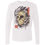 T-Shirts White / S Oni Jason Mask Men's Premium Long Sleeve